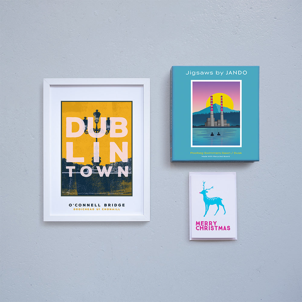Bundle 3: A4 Framed Print + Jigsaw + Christmas Card