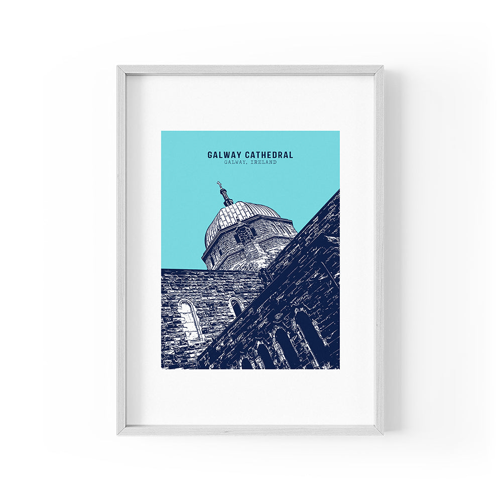 Galway Cathedral Print (Blue)
