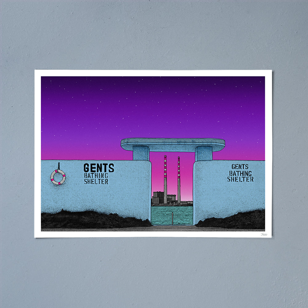 Gents Bathing Shelter Print - Dawn | Dusk