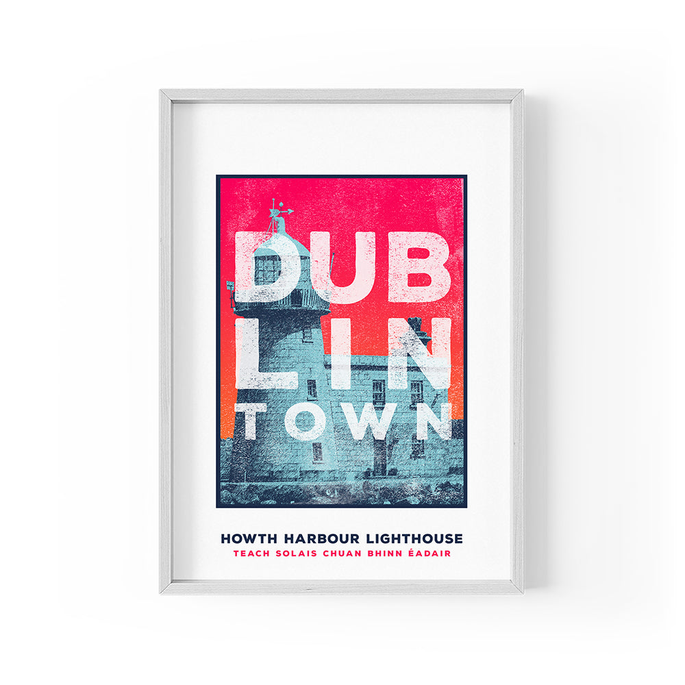 Howth Harbour Lighthouse Print - Dublin Town