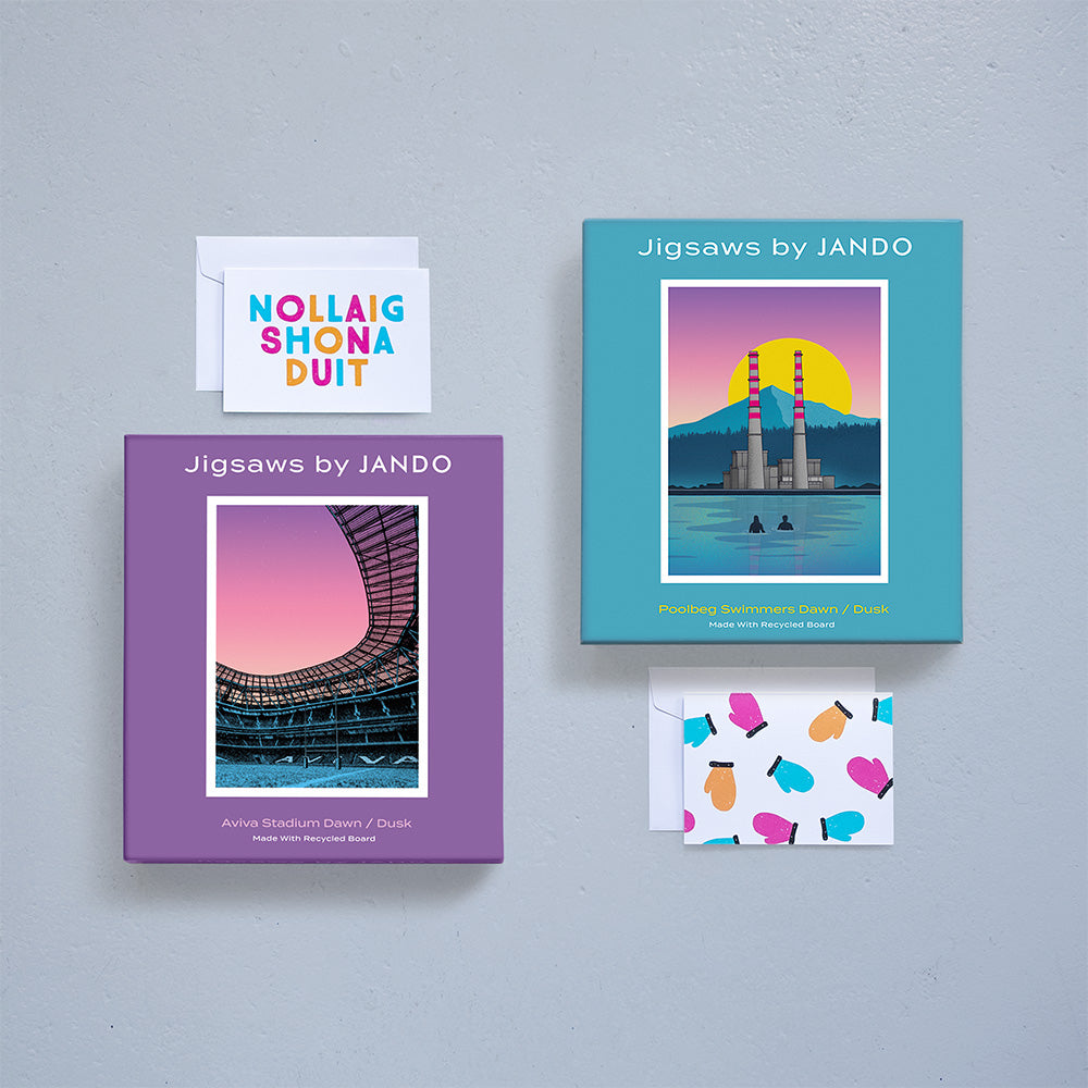 Bundle 5: 2 Jigsaws by JANDO + 2 Christmas Cards