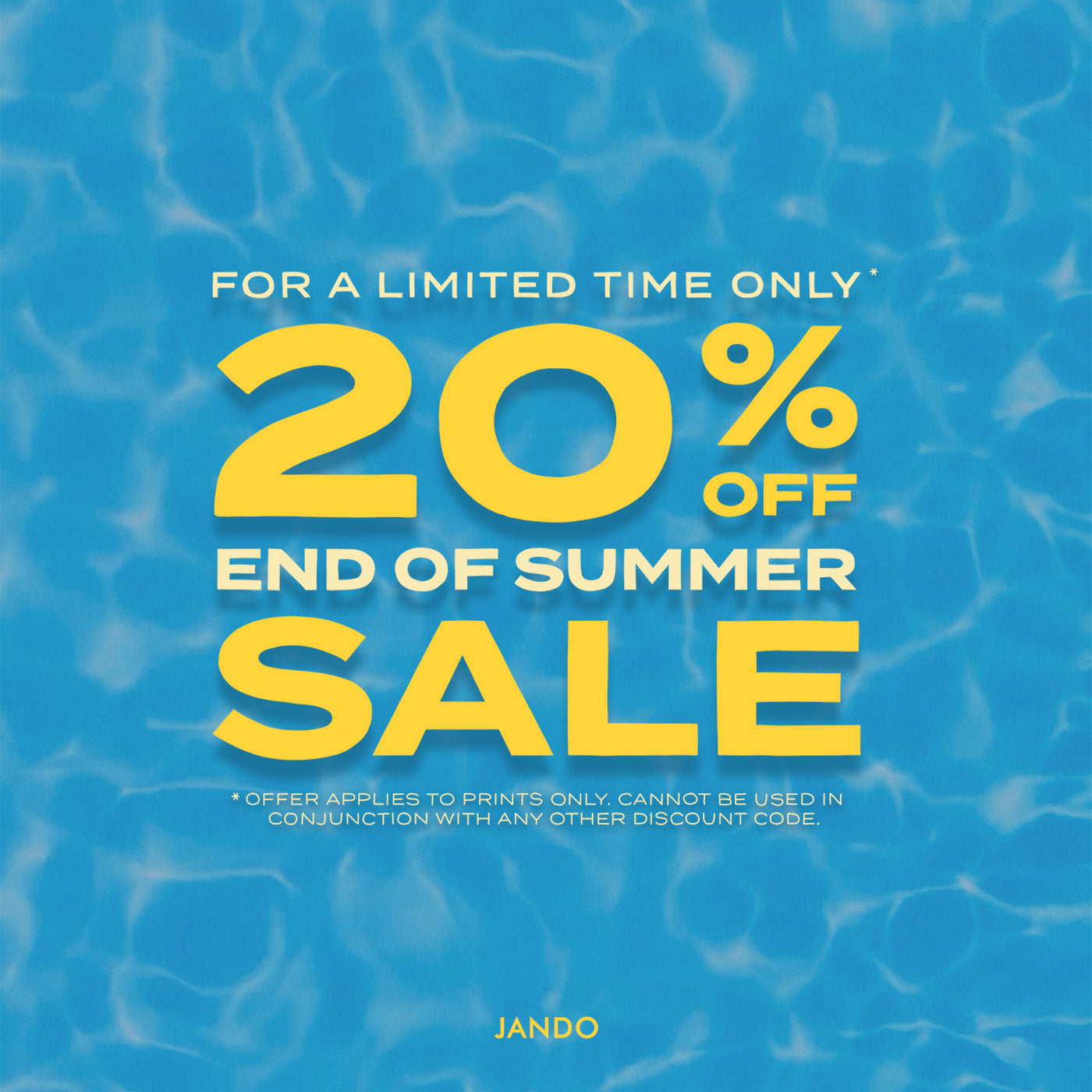 The JANDO End of Summer Sale is Here!