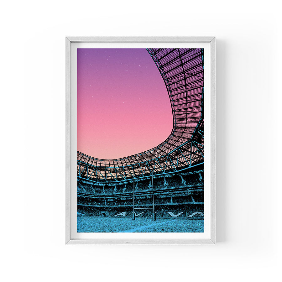 Aviva Stadium Print - Dawn | Dusk (Framed A3)