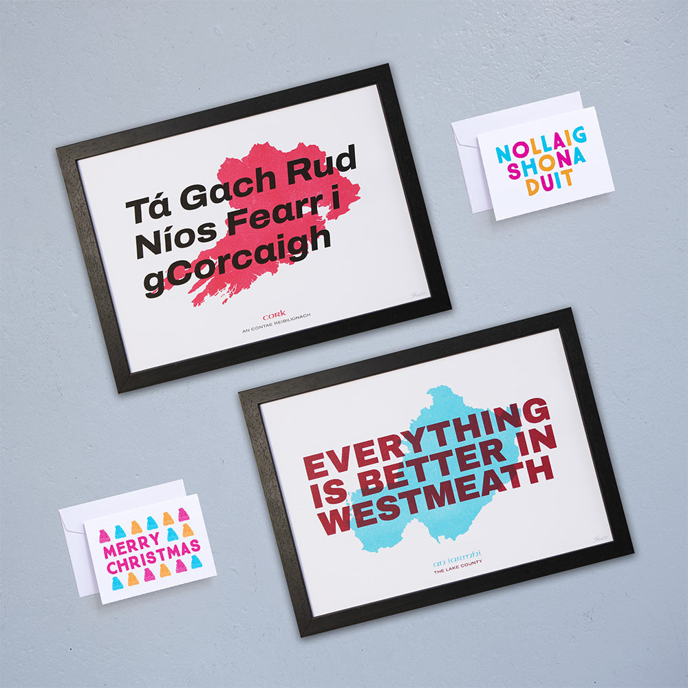 Bundle 6: 2 Framed 'Everything Is Better In...' Prints + 2 Christmas Cards