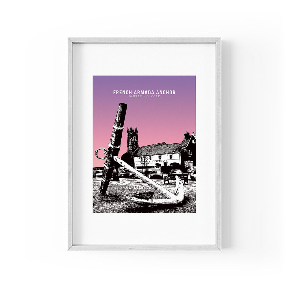 French Armada Anchor Print (Framed A4)