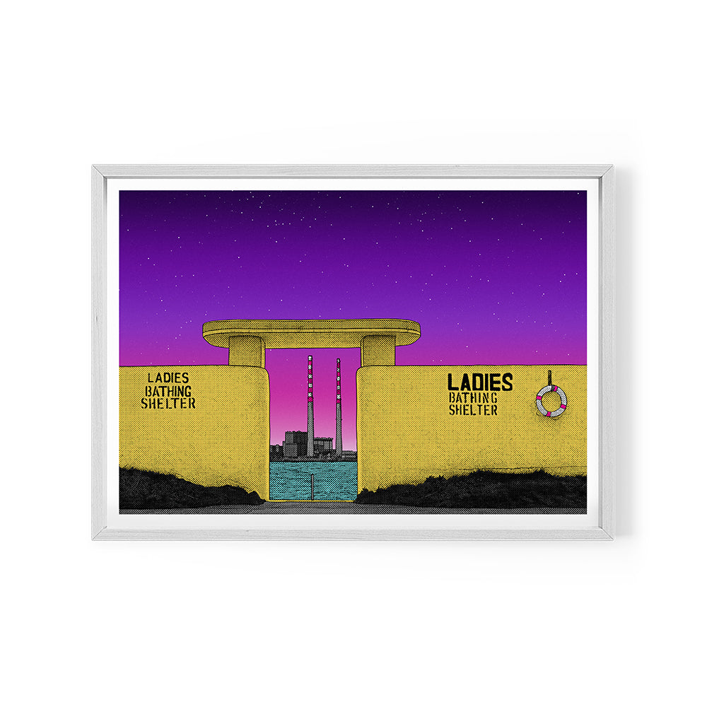 Ladies Bathing Shelter Print - Dawn