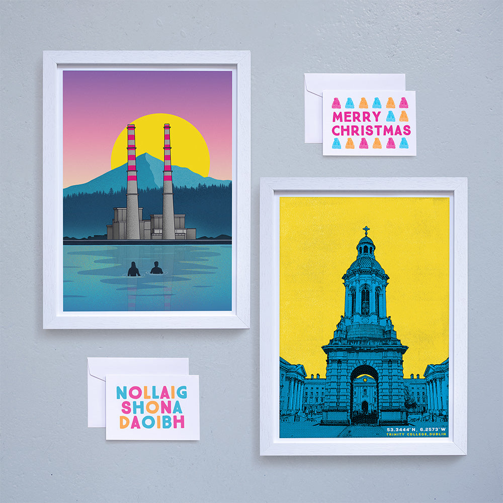 Bundle 2: 2 A3 Framed Prints + 2 Christmas Cards